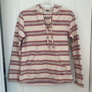 Roxy Multicolor Striped Baja Beach 🏖️ Hoodie